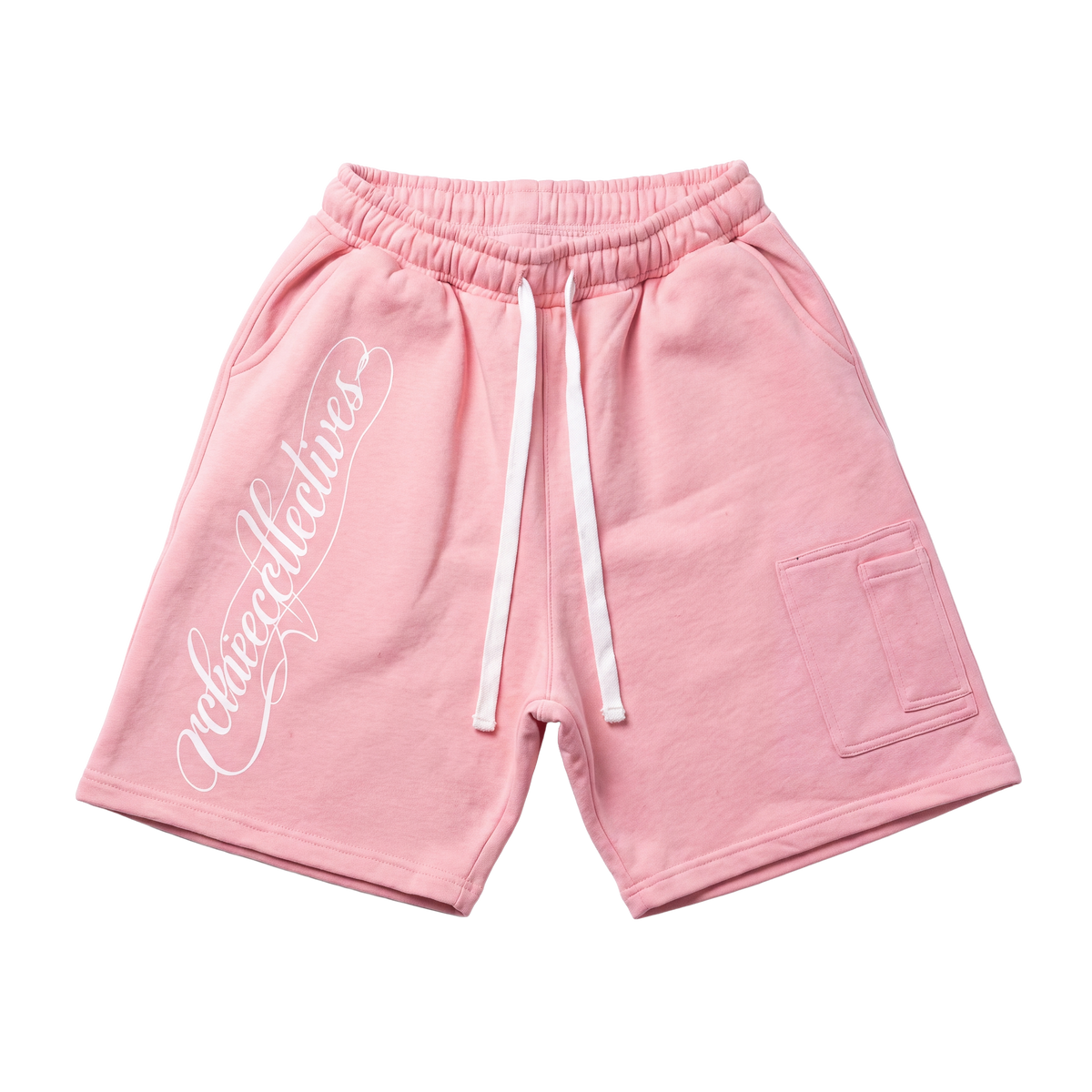 pink printed loose-fit shorts