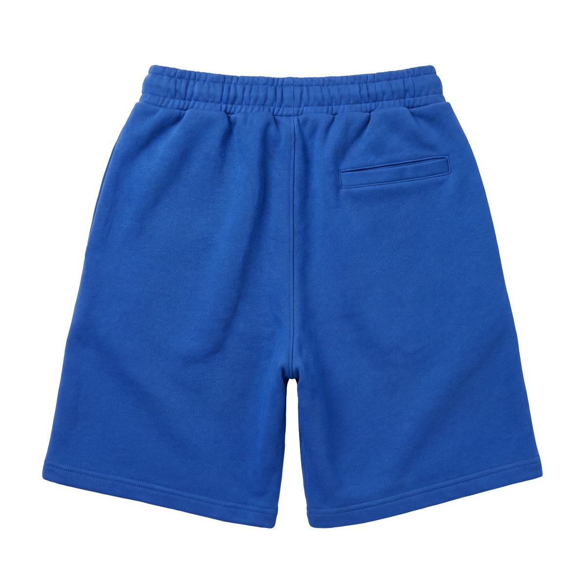 Blue loose-fit printed shorts