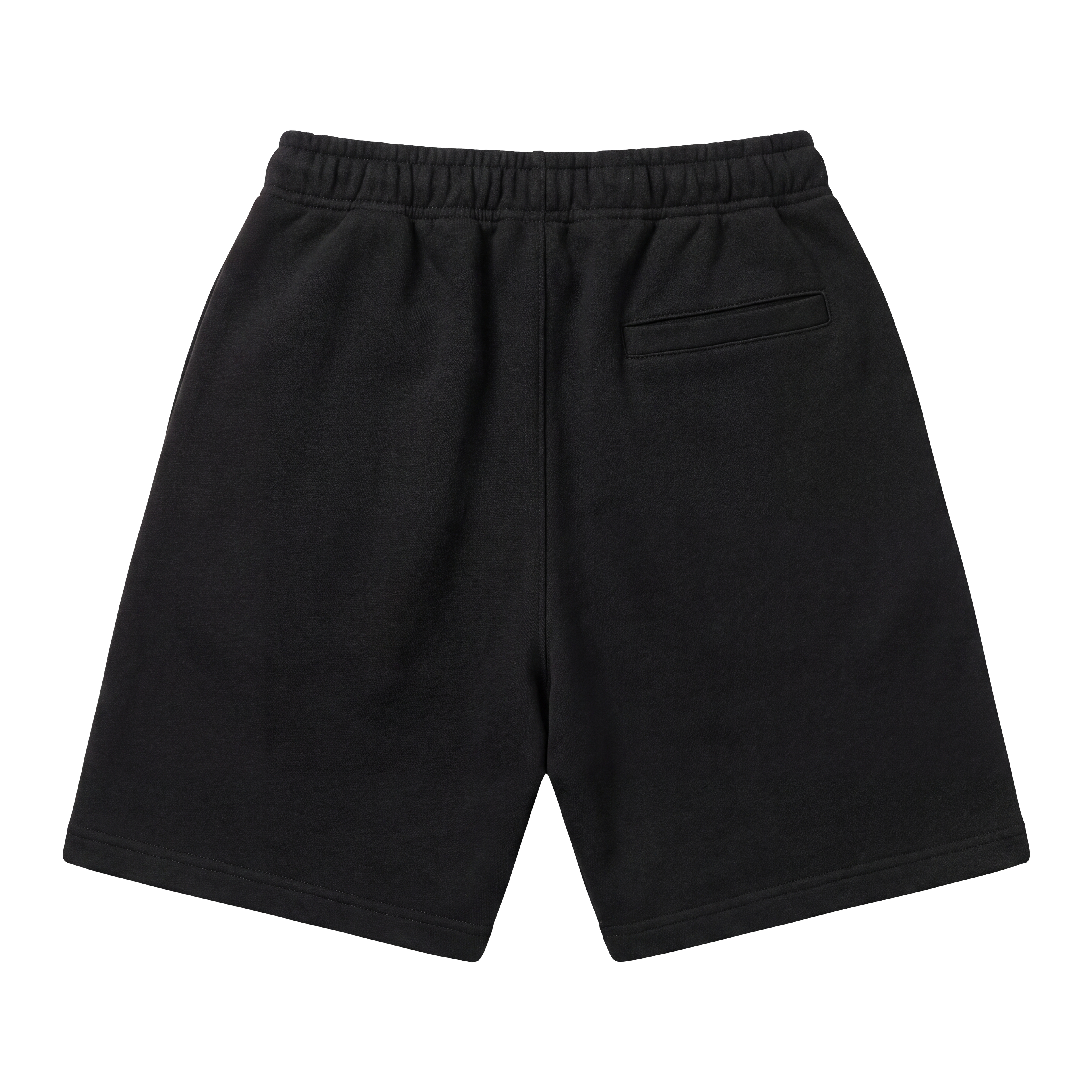 Black printed loose-fit shorts